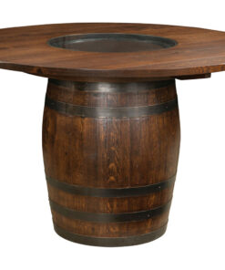 Deluxe Whiskey Barrel Pub Table