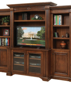Lincoln 48" Entertainment with Side Bookcases