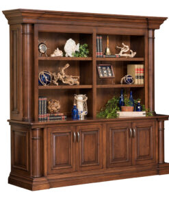 Paris Double Door Base and Bookshelf Hutch