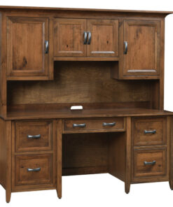 Ventura Double Pedestal Desk With Hutch