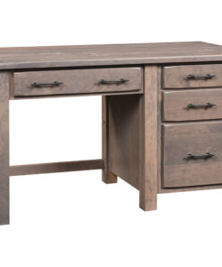 Barn Floor Single Pedestal Desk