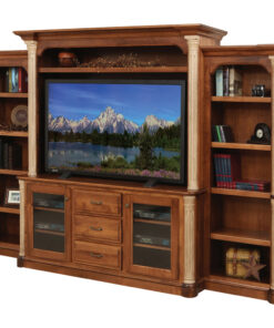 Jefferson Entertainment with Side Bookcases
