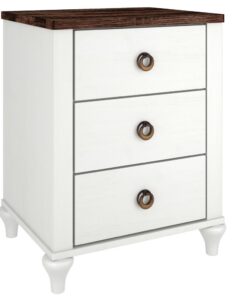 Alcan Three-Drawer Nightstand