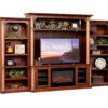 Jefferson Entertainment with Side Bookcases & Fireplace
