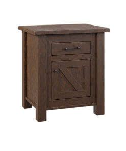 Early American 1 Drawer 1 Door Nightstand