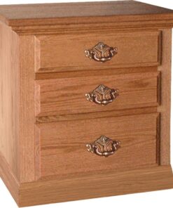 Traditional 3 Drawer Nightstand