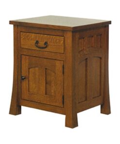 Bridgeport Mission 1 Drawer 1 Door Nightstand