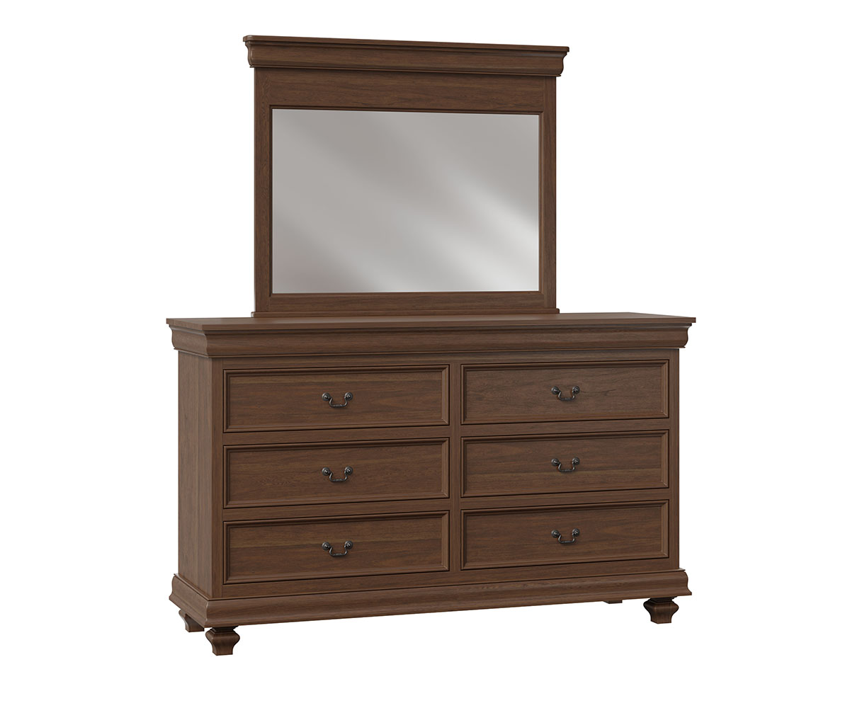 Baystorm-Dresser with mirrow-Brown Maple-OCS-Cappuccino