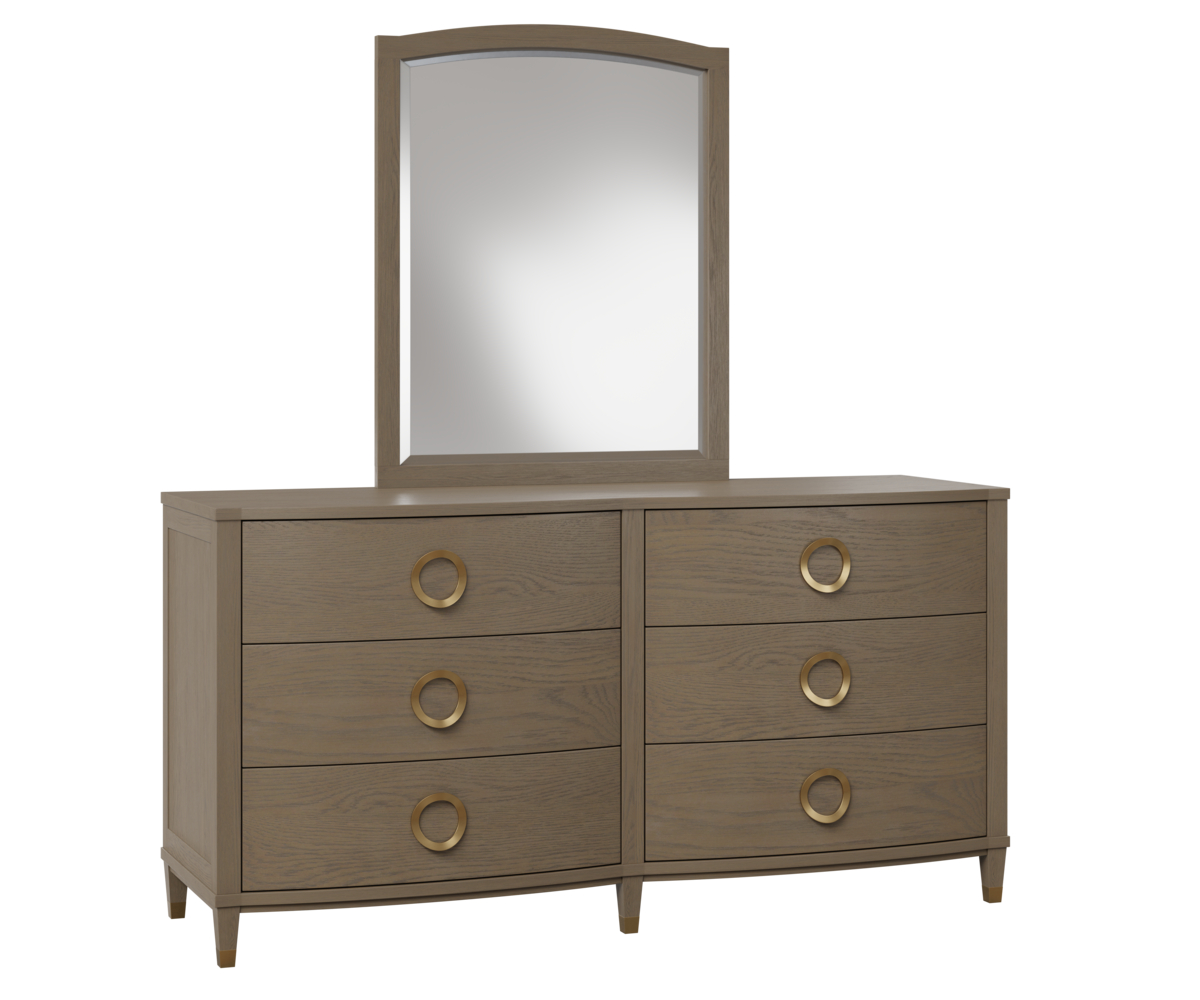 Clair-Dresser-With Mirror-White Oak-OCS-Chalk