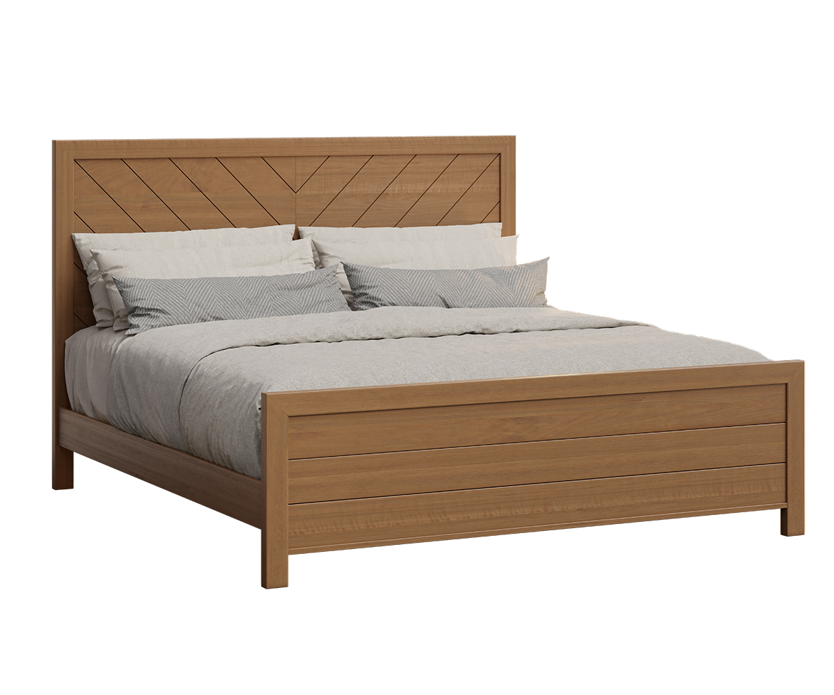 Genuine Oak Designs-Herrington-Bed-Brown Maple-OCS-Seely