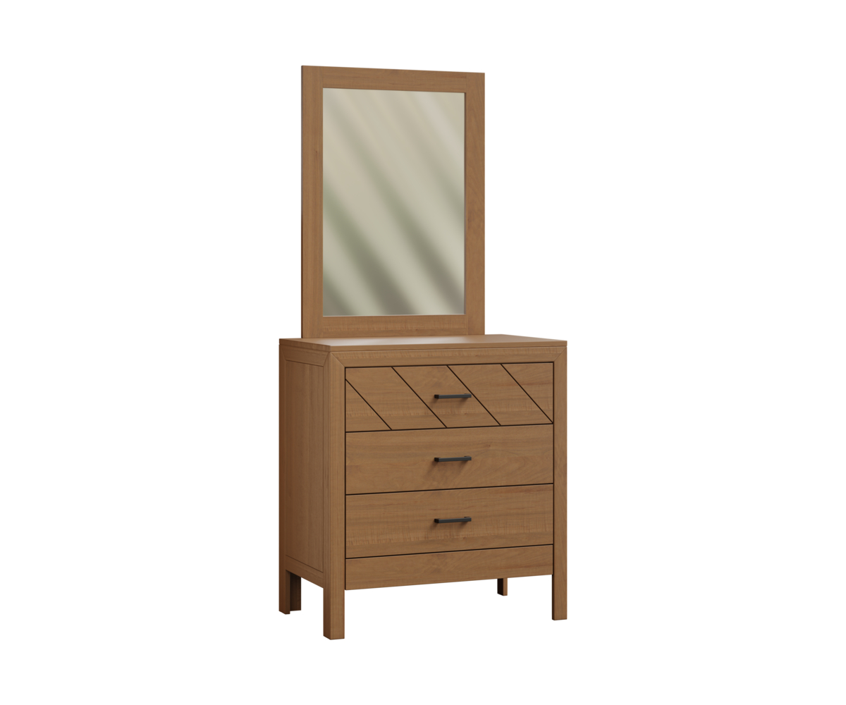 Genuine-Oak-Designs-Herrington-Dresser-With-Mirror-Brown-Maple-OCS-Seely
