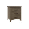 Glacier 3 Drawer Nightstand