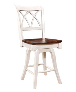 Double X Back 24" Swivel Barstool