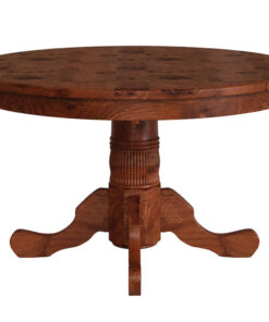 Traditional Reeded Single Pedestal Table