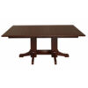 Mission Double Pedestal Table