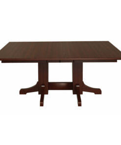 Mission Double Pedestal Table