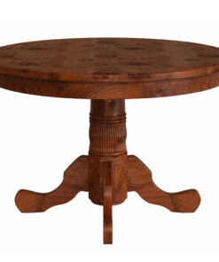Traditional Reeded Single Pedestal Table