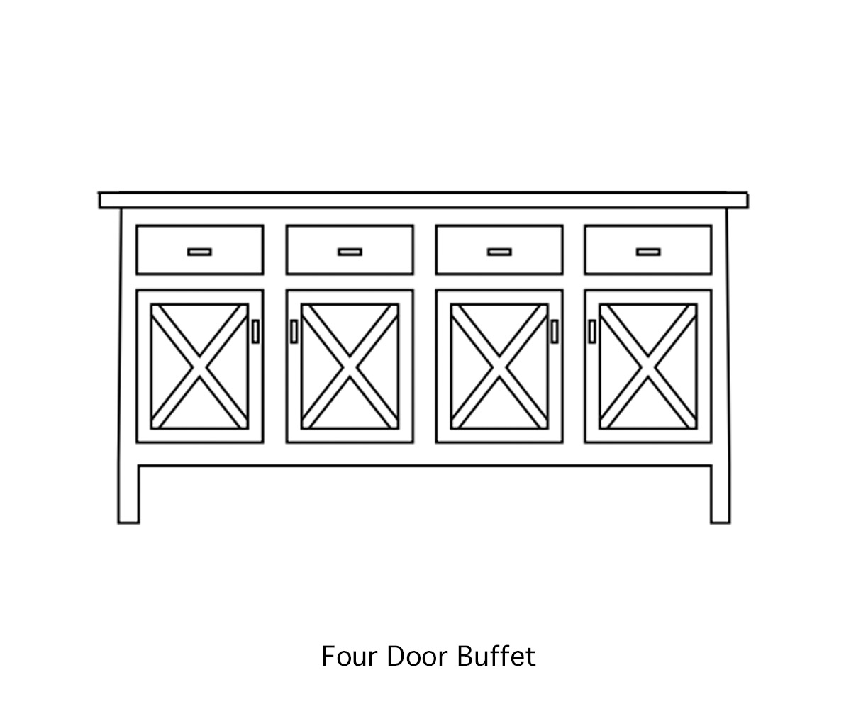 HTS-X-base-Hutch-drawing-4dr-buffet