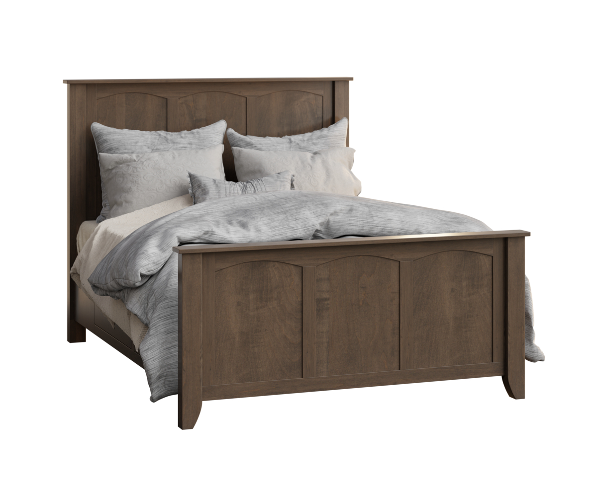 Jackson-Panel-Queen-Bed-Drawer-Unit-Standard-Footboard-Brown-Maple-FC-Carbon