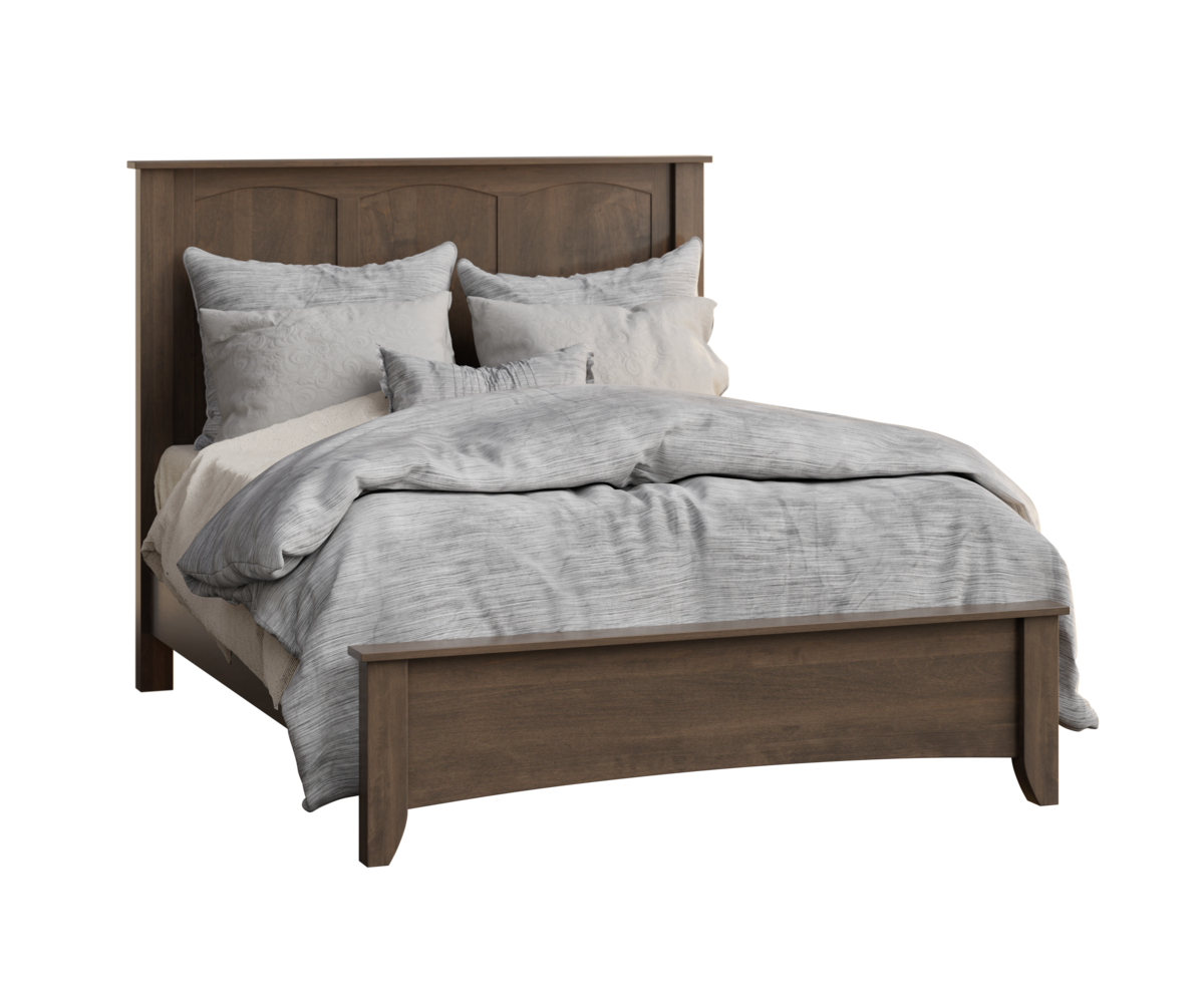Jackson-Panel-Queen-Bed-Low-Footboard-Brown-Maple-FC-Carbon