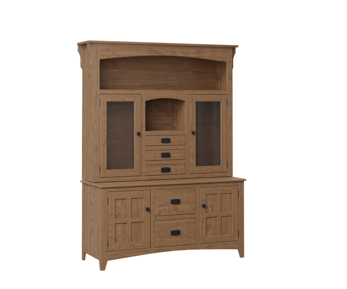 Larson-Mission-2-Door-Buffet-With-Hutch-BM-FC-Almond