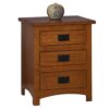 Michaels Mission 3 Drawer Nightstand