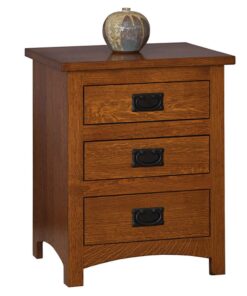 Michaels Mission 3 Drawer Nightstand
