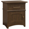 Old World 1 Door 1 Drawer Nightstand