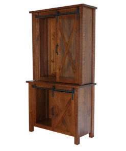 Sliding Barn Floor 2 Door Hutch