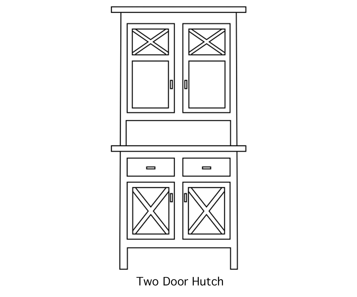 HTS-X-base-Hutch-drawing-2dr-hutch