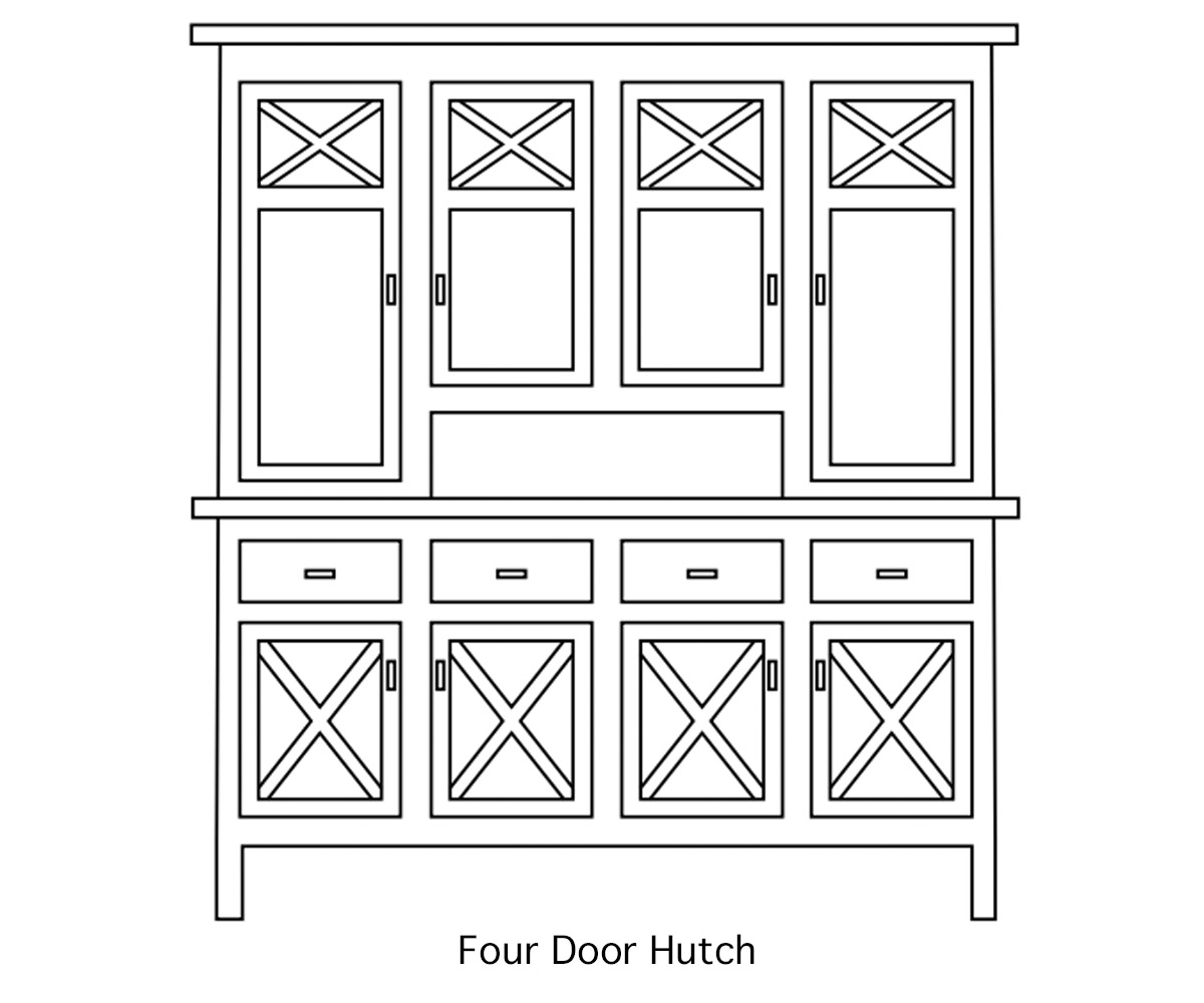 HTS-X-base-Hutch-drawing-4dr-hutch