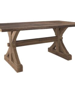 Live Edge #402 Barn Beam Trestle Table