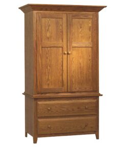 Shaker 2 Drawer Armoire