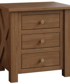 Highlander 3 Drawer Nightstand