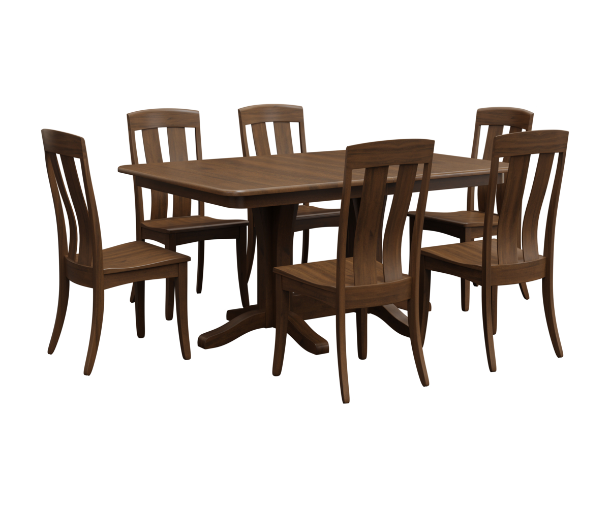 WWP-Wengerd-Wood-Products-Quick-Ship-Group-Setting-Cheyenne-Millsdale-DP-Brown-Maple-OCS-Cappuccino