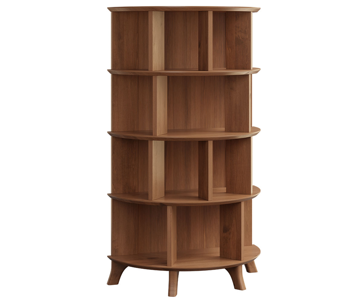 Black Horse Furniture-Nora-Bookcase-Brown Maple-FC-Almond-NRBS-62