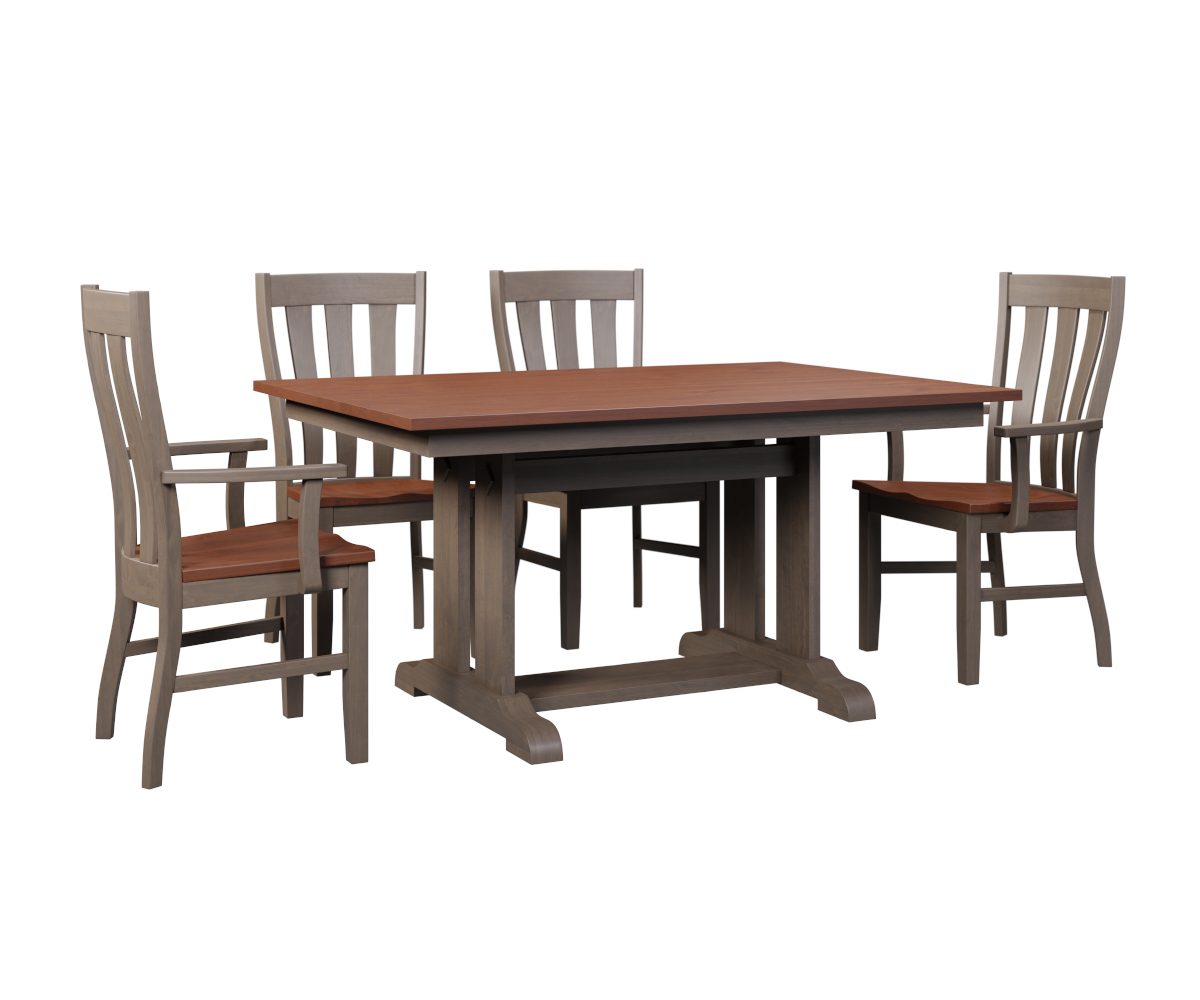 Ragal Trestle-Medford-Group Setting-Brown Maple-OCS-117-Asbury-Brown Maple-FC-11434-Driftwood