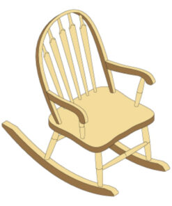 Arrow Back Child's Rocker