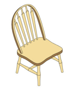 Arrow Back Child's Chair