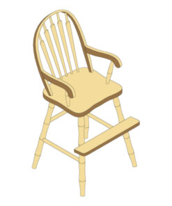 Arrow Back Youth Arm Chair