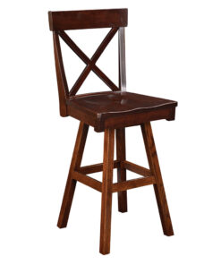 Single X Back Bar Stool