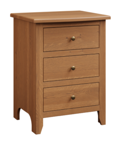 Classic Shaker 3 Drawer Nightstand