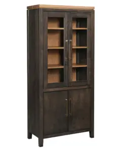River Falls Bookcase with Glass Doors