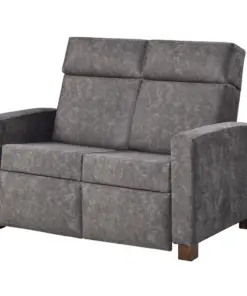Modern Shaker Push Back Love Seat Recliner