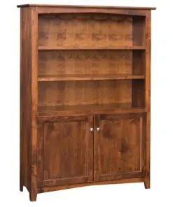 Linwood 60” Bookcase with Bottom Doors