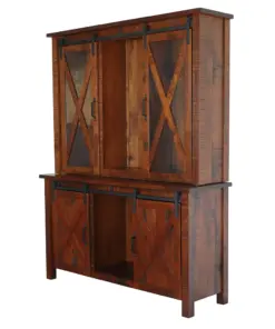 Sliding Barn Floor 3 Door Hutch