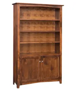 Linwood 72” Bookcase with Bottom Doors