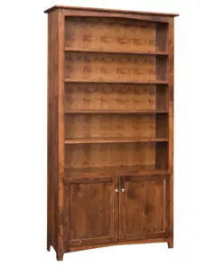 Linwood 84” Bookcase with Bottom Doors