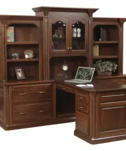 Lexington Partner Desk and 3 Piece Hutch