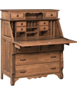 Secretary Desk with Small Hutch Top